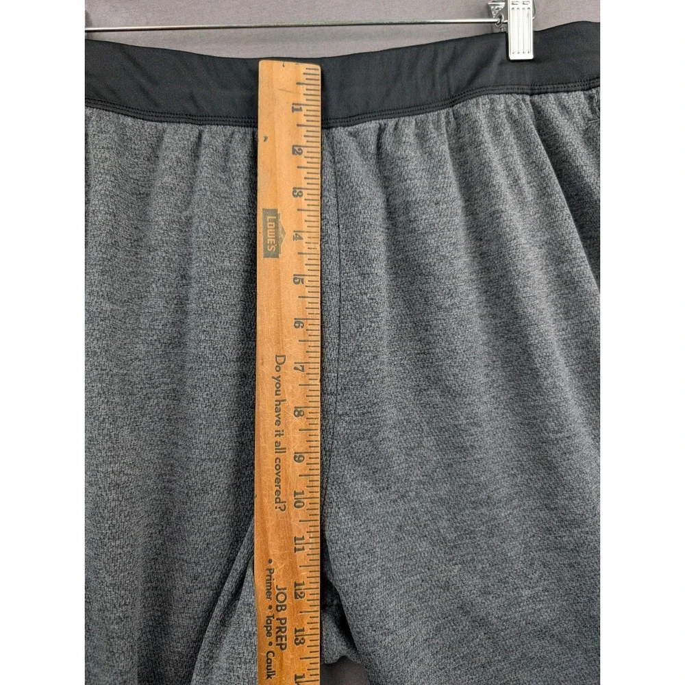 Adidas Mens‎ Heather Gray Training Athletic Shorts XL 3-Stripes Pockets